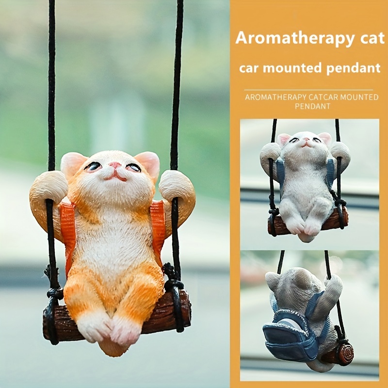 Lucky Cat Plush Aromatherapy Pendant Cute Bear Car Aromatherapy Car Pendant  New Car Fragrance Ornament Wardrobe Aromatherapy Car Accessories For Women
