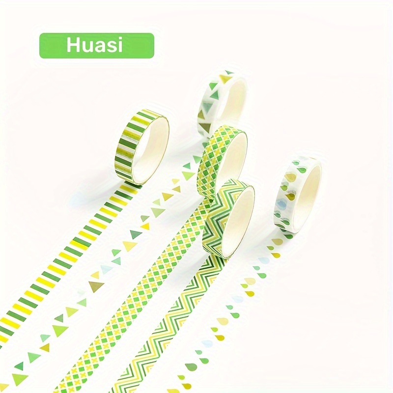 Washi Tape Set Decorative Scrapbook Tape Wide Colorful Style - Temu