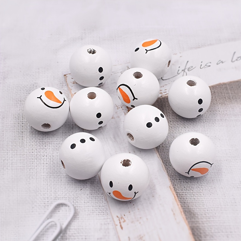 Cute Christmas Snowman Decoration Beads Combination Set For - Temu