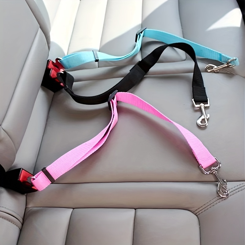 

1 pièce, ceinture de sécurité pour chien et chat, ceinture de sécurité rétractable pour voiture, ceinture de sécurité réglable pour animaux de compagnie