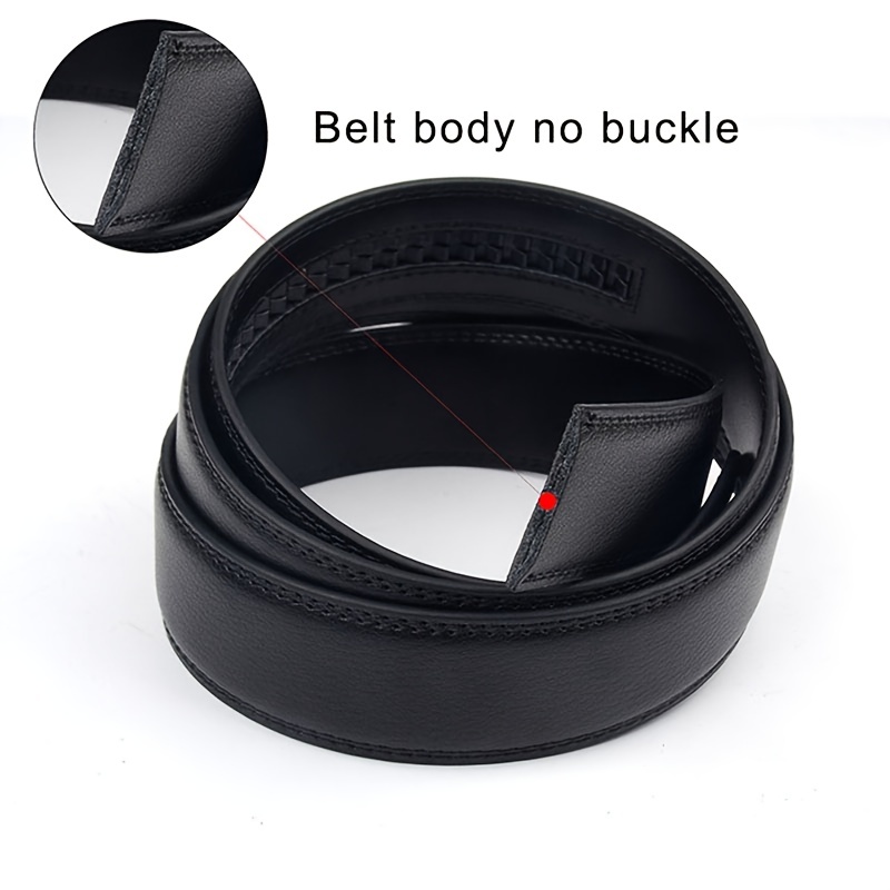 Men Belt Genuine 130 Cm Leather Automatic Buckle