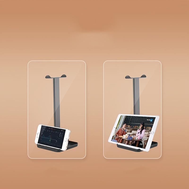 SOMIC Soporte negro para auriculares para juegos con base sólida y colgador  flexible para auriculares con soporte para todos los tamaños de