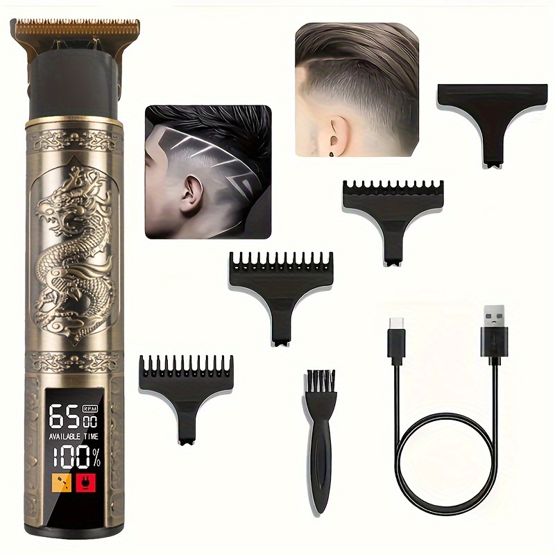 Suttik Juego de cortapelos profesional para hombres, cortapelos y  recortadores, cortapelos de peluquería inalámbricos para cortar cabello,  kit de