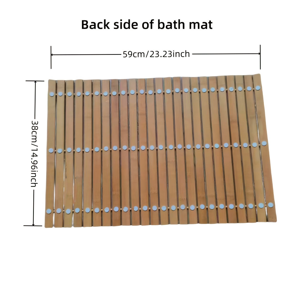 Bamboo Bath Rug Natural Anti slip Bathroom Floor Rug Mat For - Temu