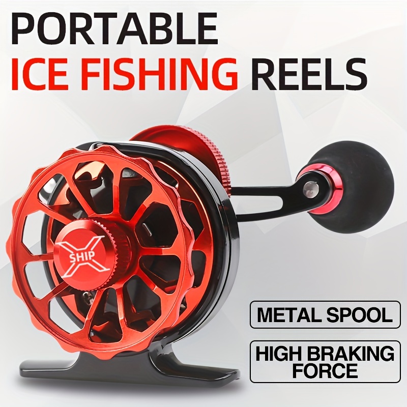 * Ice Fishing Wheel, Full Metal Line Cup Raft Fishing Wheel, Bridge Fishing  Winter Fishing Wheel, Small Ultra-light Fly Front Casting Wheel Sea