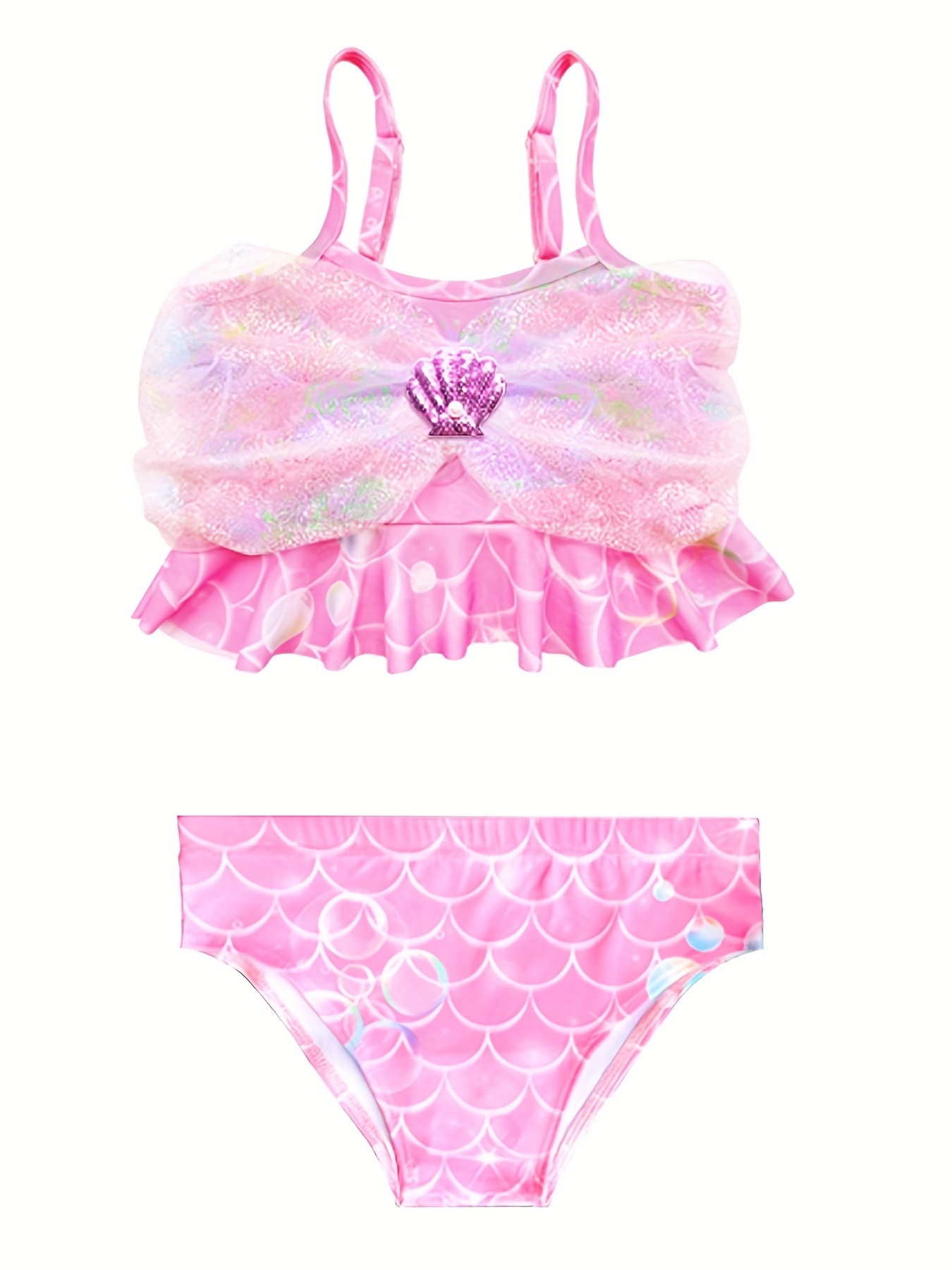 Buy Women's Poly Lycra Beach Innerwear Lingerie Bikini Set (28) Pink at