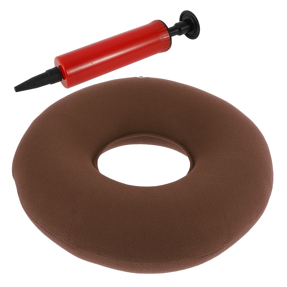 Inflatable Round Donut Cushion with Air Pump