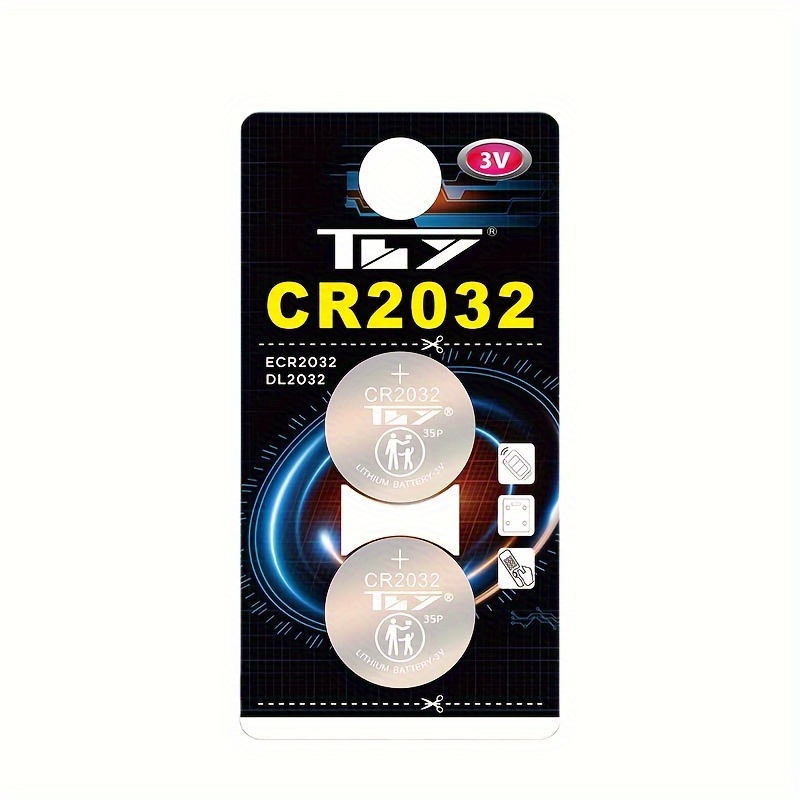 Batería CR2032 de 3 V, pilas de botón de litio, 10 unidades : Salud y Hogar  