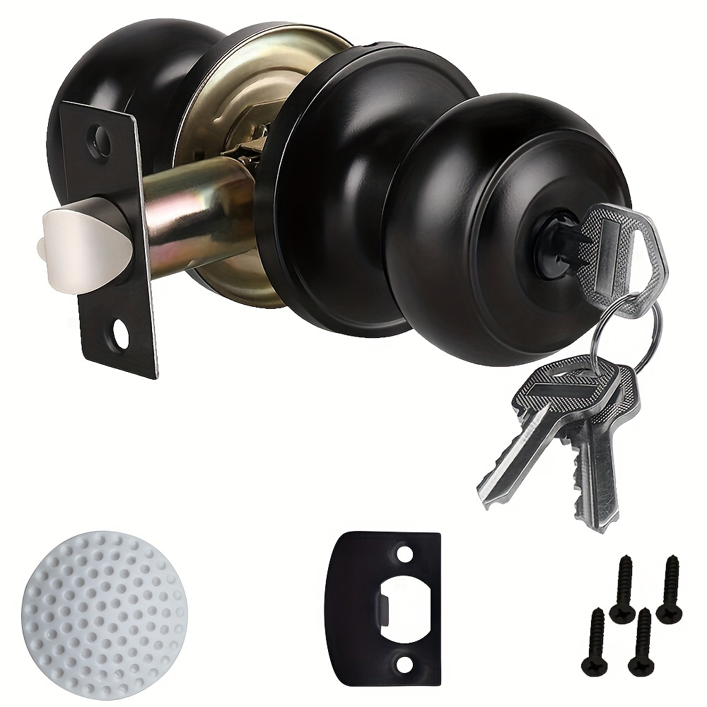 Poignée de bouton de boule ronde de serrure de porte avec la clé