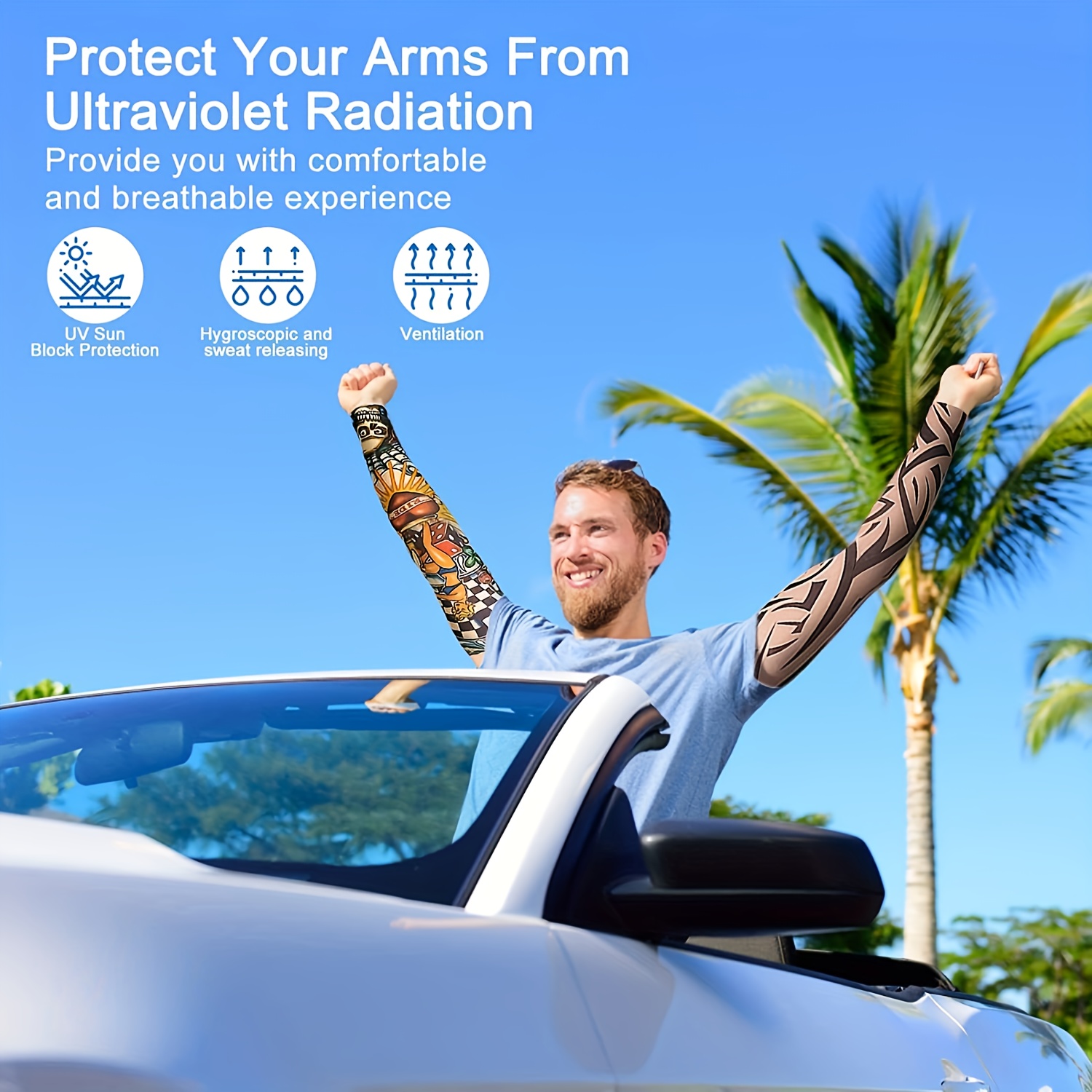 15 pcs tattoo sleeves set sunscreen arm sleeves soft elasticity flower arm gloves cycling details 1