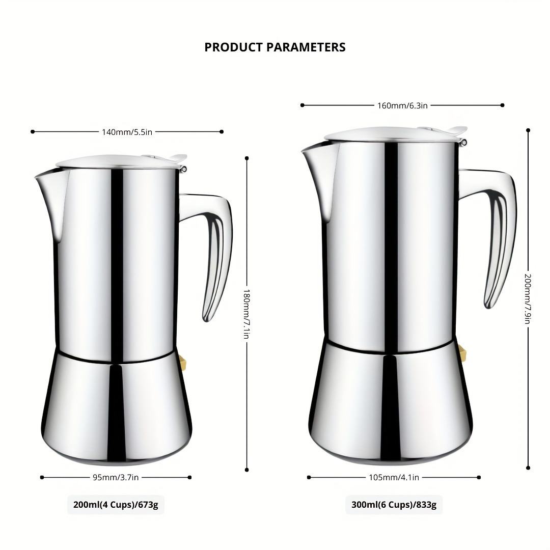 304 Stainless Steel Coffee Pot Western Coffee Pot - Temu