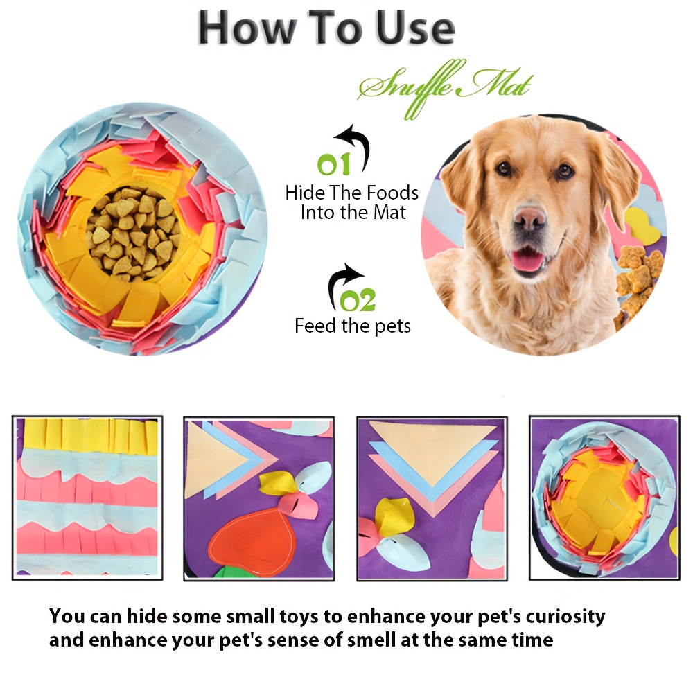 Pet Dog Snuffle Mat Nose Smell Training Blanket Find Food Play