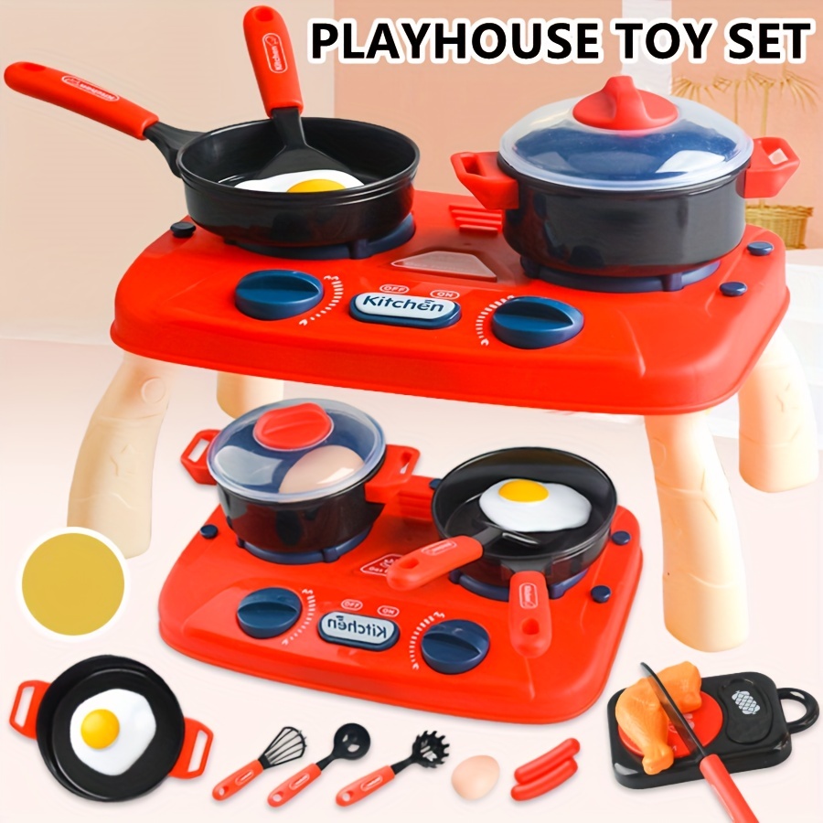 Toy Kitchen Accessories Play Pots And Pans Cooking Set - Temu