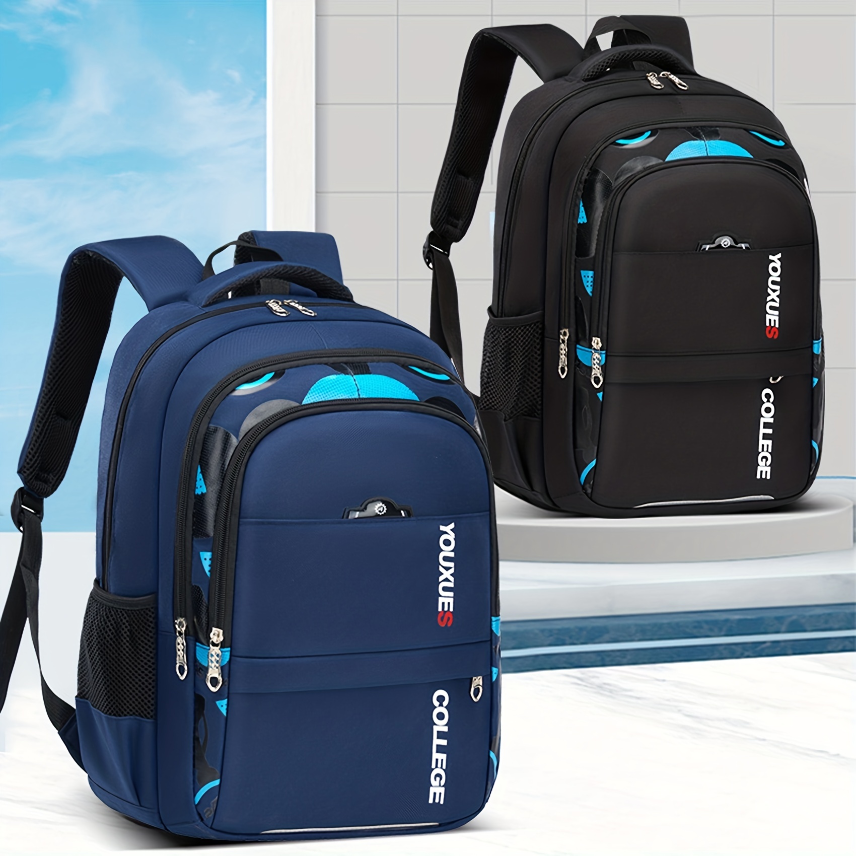 Casual Waterproof School Bag Large Capacity Backpack