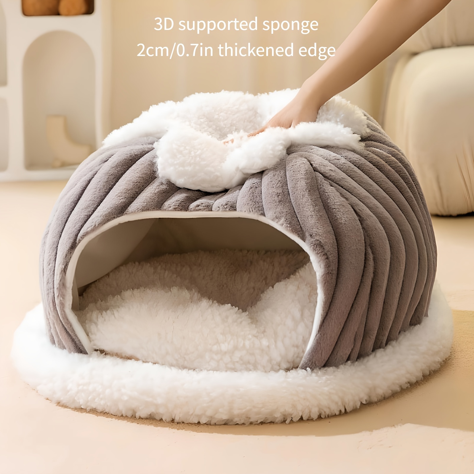 Cat House Removable Pet Bed Small Dogs Cats Puppy Pet Nest Temu