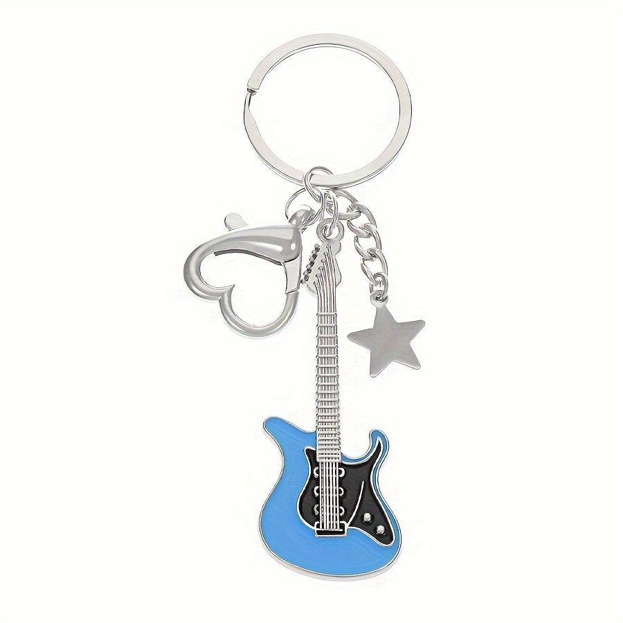 Porte-Clef Guitare Electrique bleu