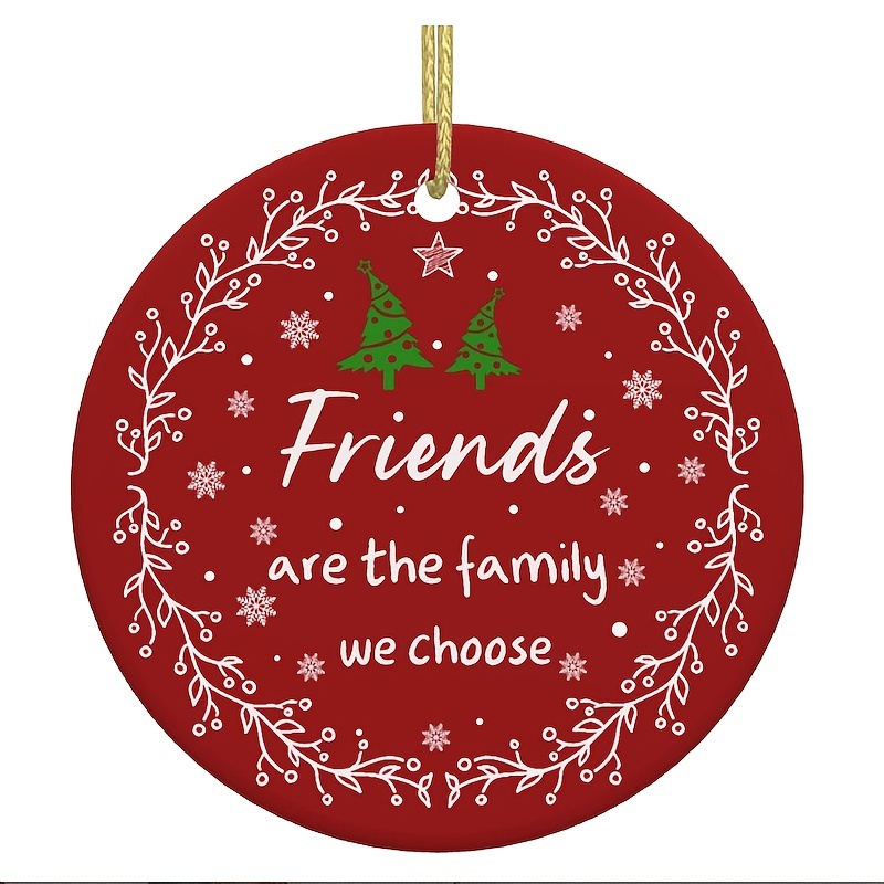 1pc,A good friend is like a good bra ornament,Friend Christmas ornament,Wooden  DIY ornament, Funny friends ornament,2 layered Wooded ornament Hanging  Decor,With bow lanyard,Christmas Hanging ornament