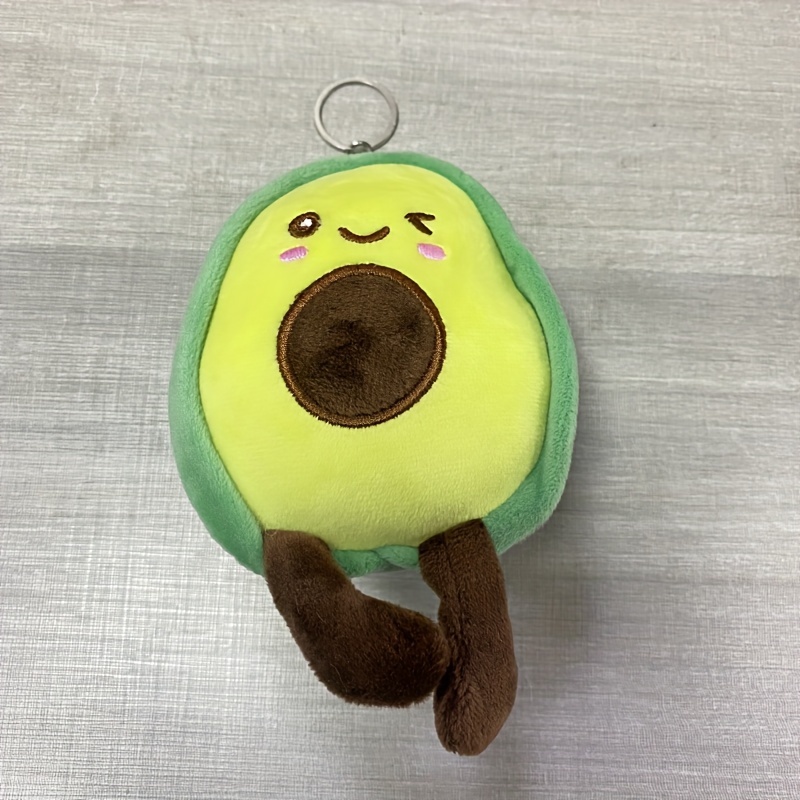 Avocado Keychain Mini Plush Stuffed Doll Schoolbag Car Cute Fruit