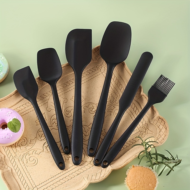 6 Pcs of Silicone Spatula Set For Home Cooking and Baking Heat
