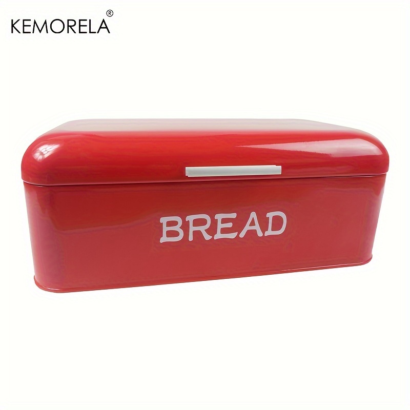 Stainless Steel Bread Box, 2 Layer Roll Top Bread Boxes, Large Capacity  Food Storage Container for Kitchen Counter, Metal Bread Bin, Bread Holder  for