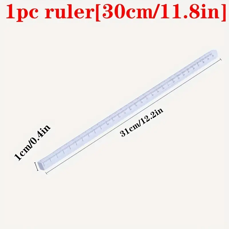 Simple Transparent Acrylic Square Ruler Square Rod - Temu