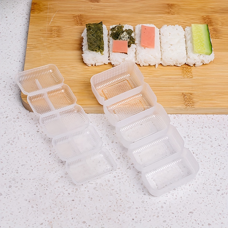 5 Rolls Sushi Maker Rice Ball Mold Japanese Nigiri Sushi Molds Non-stick  Pressure Storage Box DIY Kitchen Lunch Box Lunch Tool - AliExpress