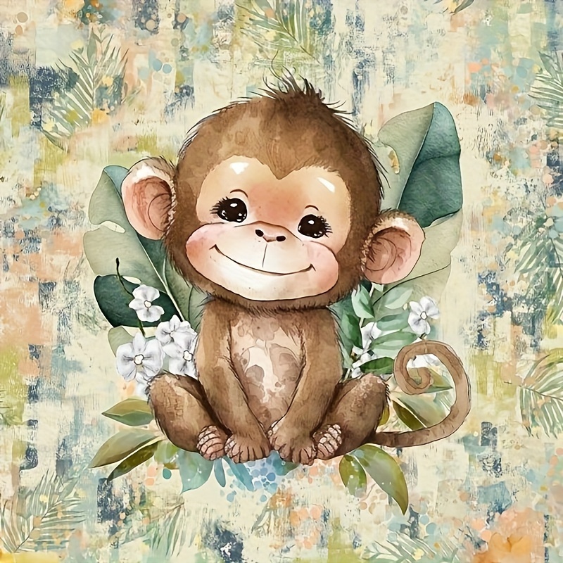New Diamond Painting Tool Kit For Drawing A Small Monkey, 5D Self-made  Artificial Diamond Art Diamond Painting DIY Handmade Decoration Painting