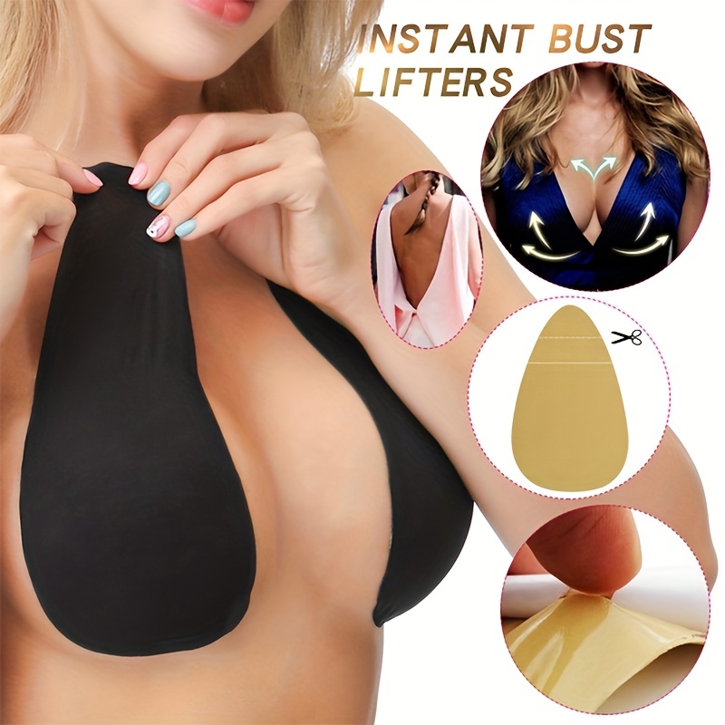 2PCS Adhesive Tape Breast Lift Nipple Cover Pasties Lace Support Invisible  Bra