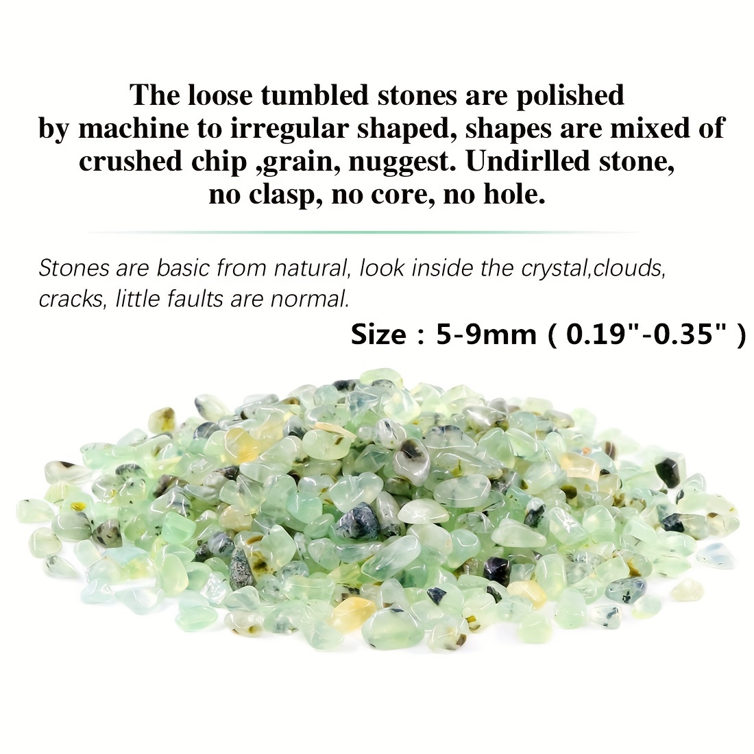 Natural Green Grape Stone Chips Polished Tumbling Gravel - Temu