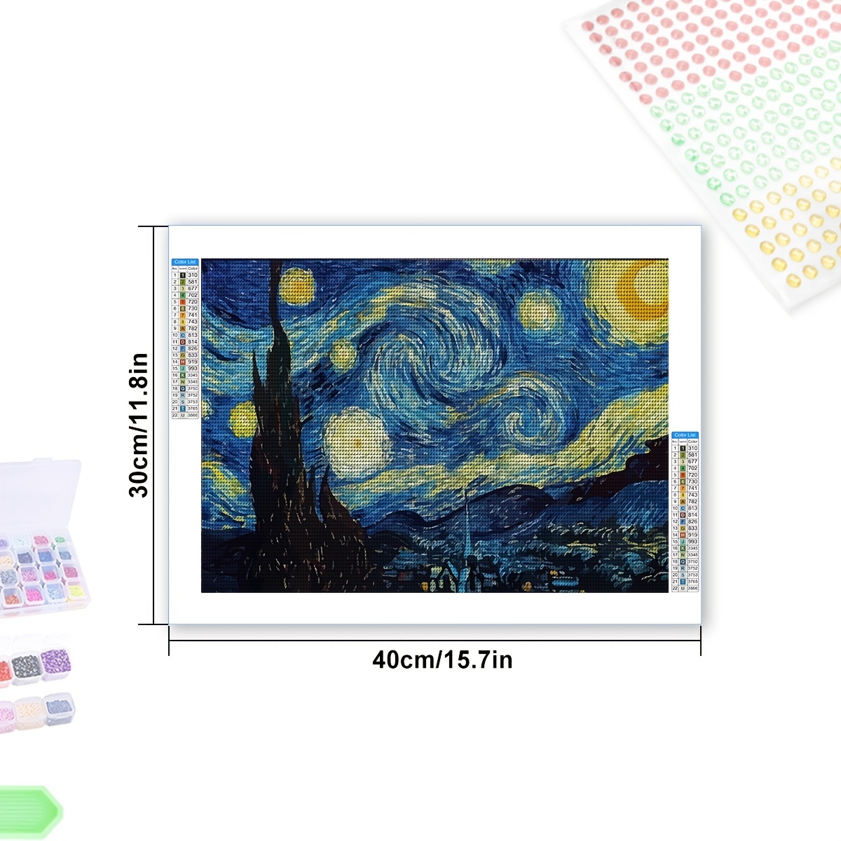 1pc Printed DIY Diamond Painting Kit, Decorative Handmade Diamond Painting Set