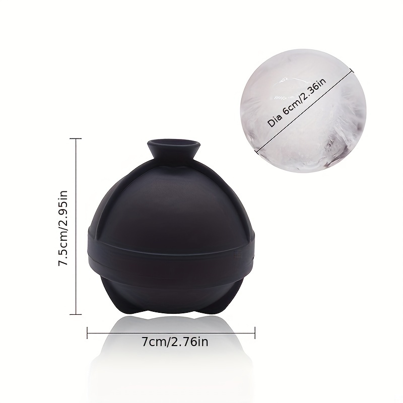 6cm Large Round Ball Ice Mold Silicone Whiskey Ice Cube Maker