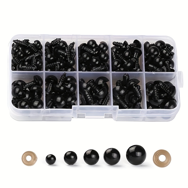 Mini Black Plastic Eyes For Sewing Small Ball Craft Eyes For