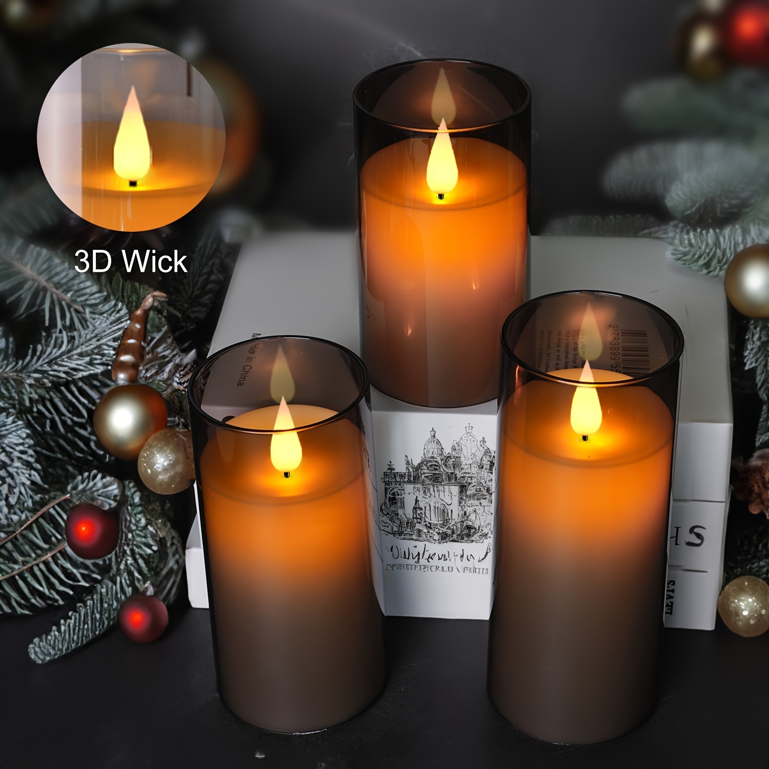 Gray store led candles