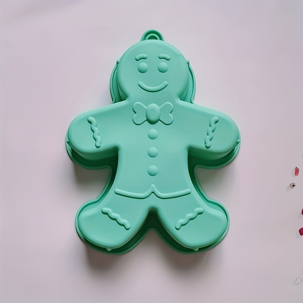 Christmas Gingerbread Man Fondant Mold Cake Decorating - Temu