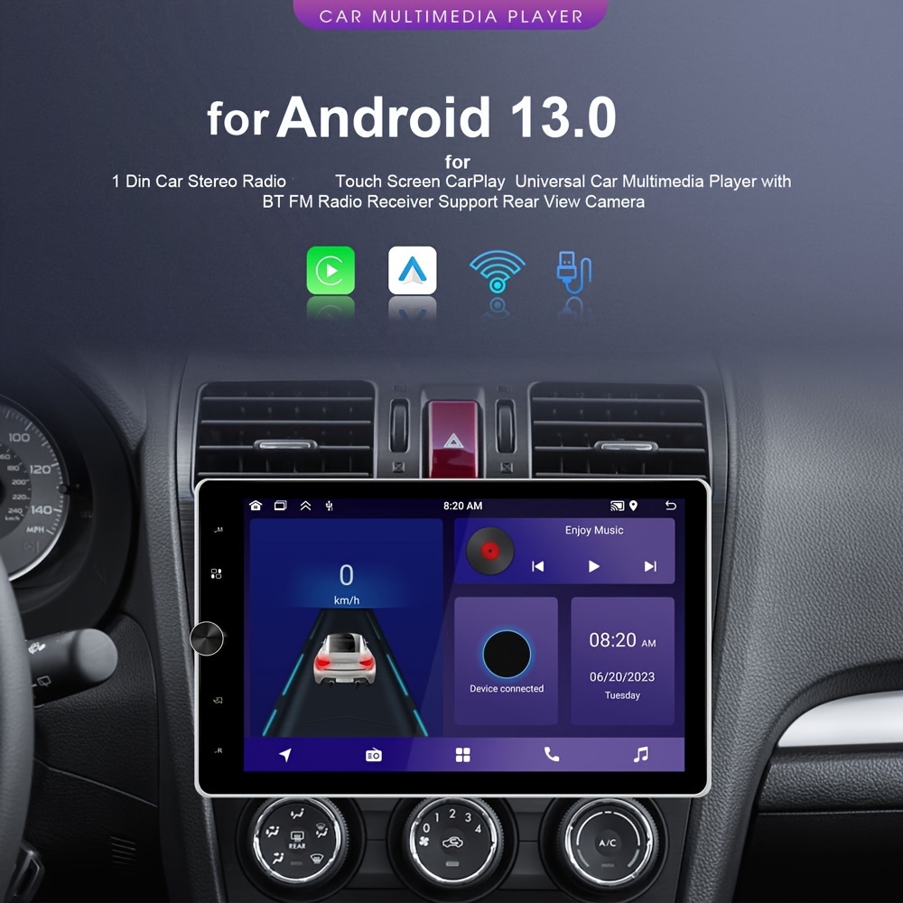 Radio Para Carro Con Sistema Android de 1 DIN 