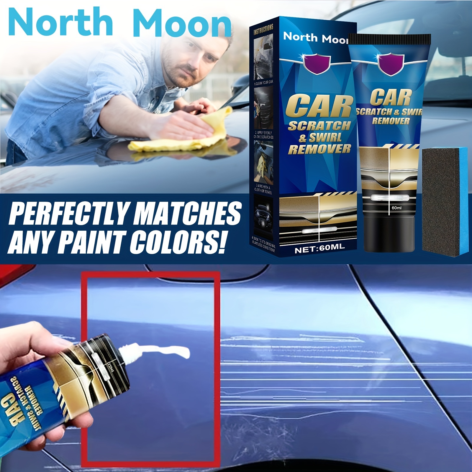 Scratch Remover For Vehicles Scratches Repair Polishing Auto Swirl Film  Remover Grinding Compound Restoration Anti Scratch Wax - AliExpress