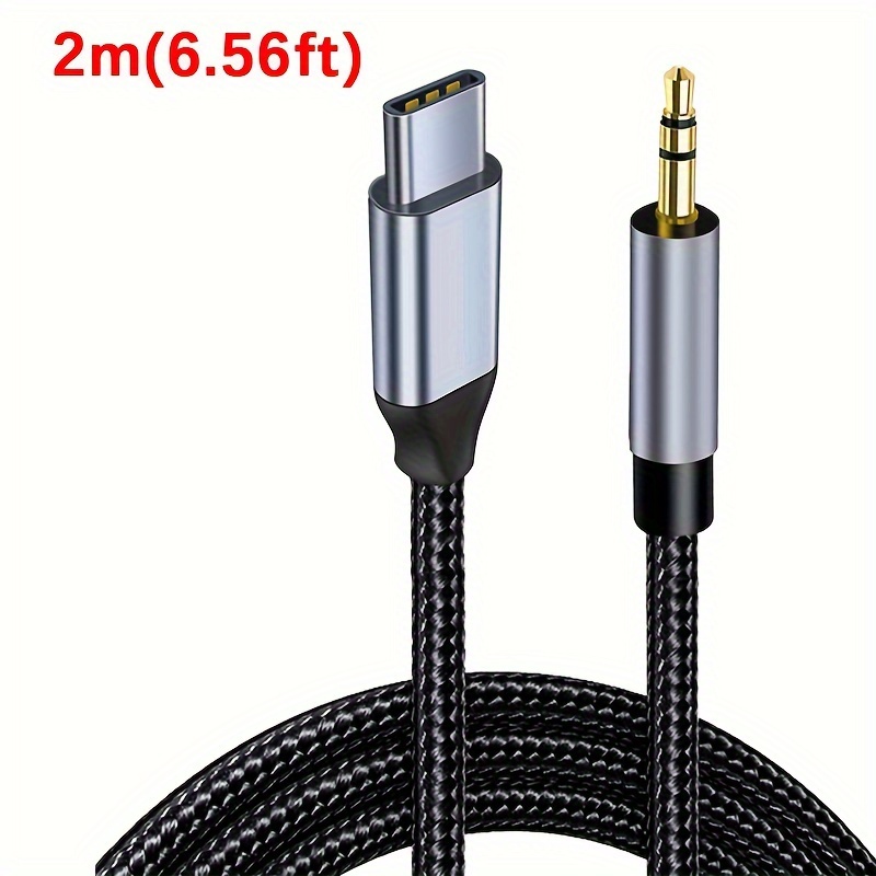 Câble USB C vers 3,5mm Jack 1M, USB C vers Auxiliaire Prise Jack, Cable Jack
