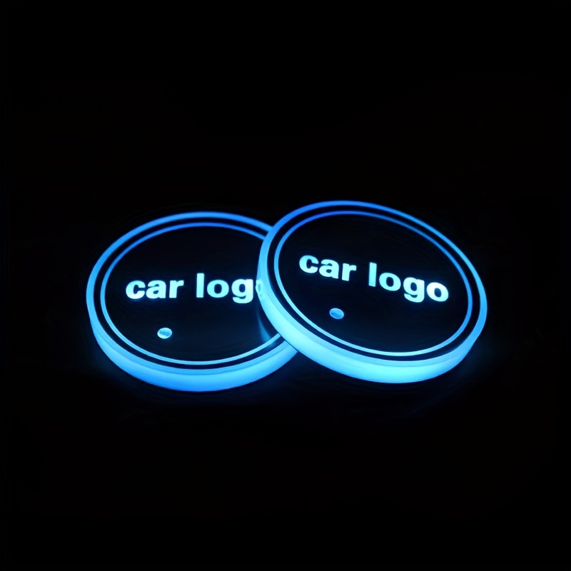 HINTER LED-Licht Becherhalter Unterlage Matte Innendekoration Auto Solar  Auto Getränkehalter blau 2 Stück-7 Farbwechsel : : Sonstiges