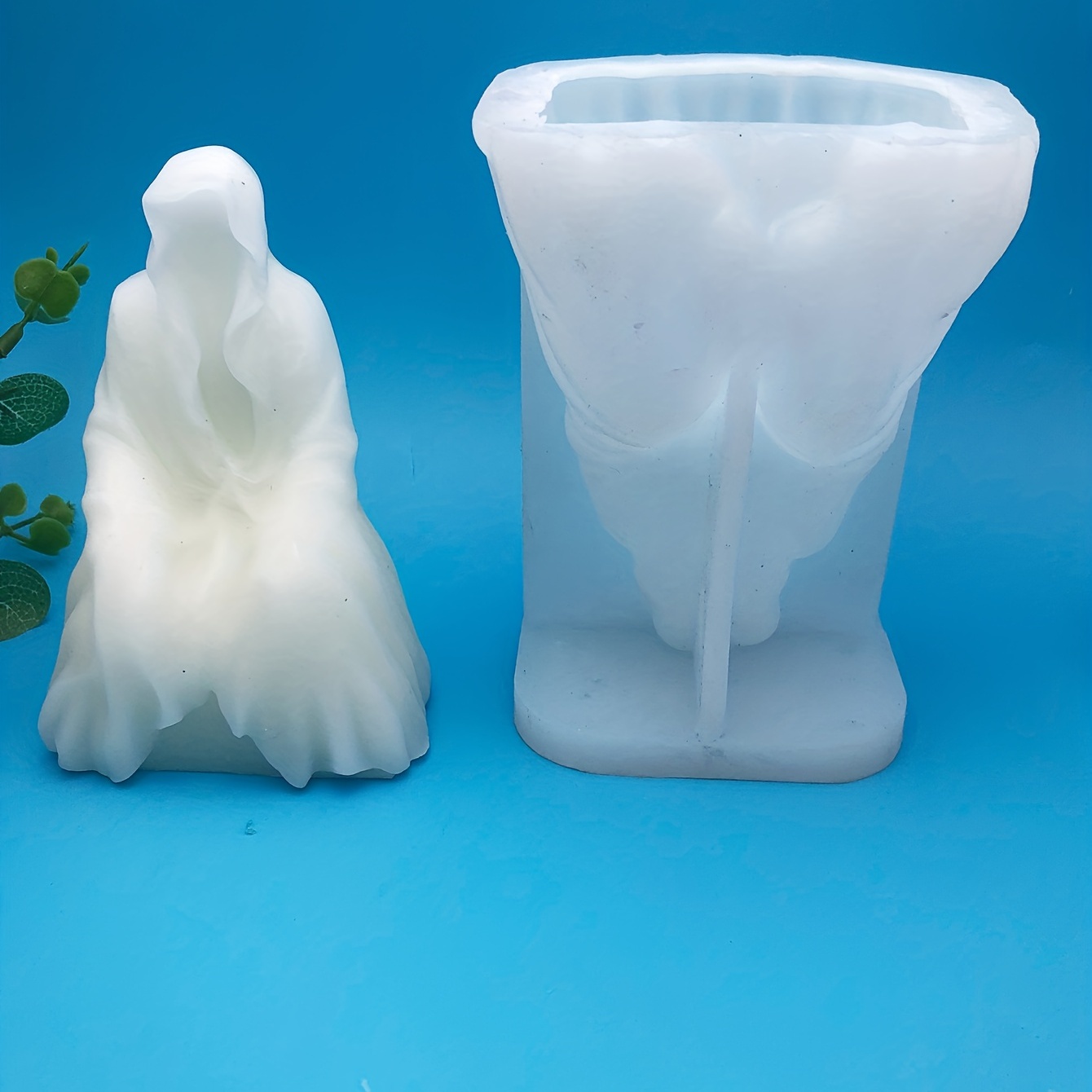 3D Silicone Ghost Candle Mold Gypsum Resin Drop Glue Chocolate