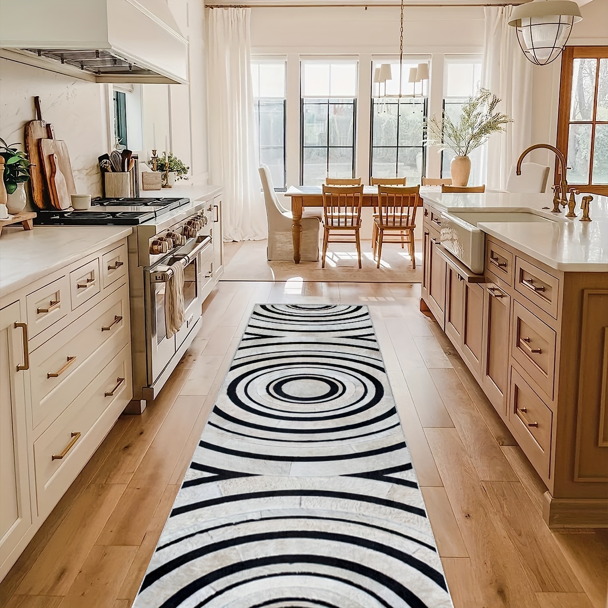 Anti Slip Kitchen Carpet for Floor Large Long Stripe Hallway Mat