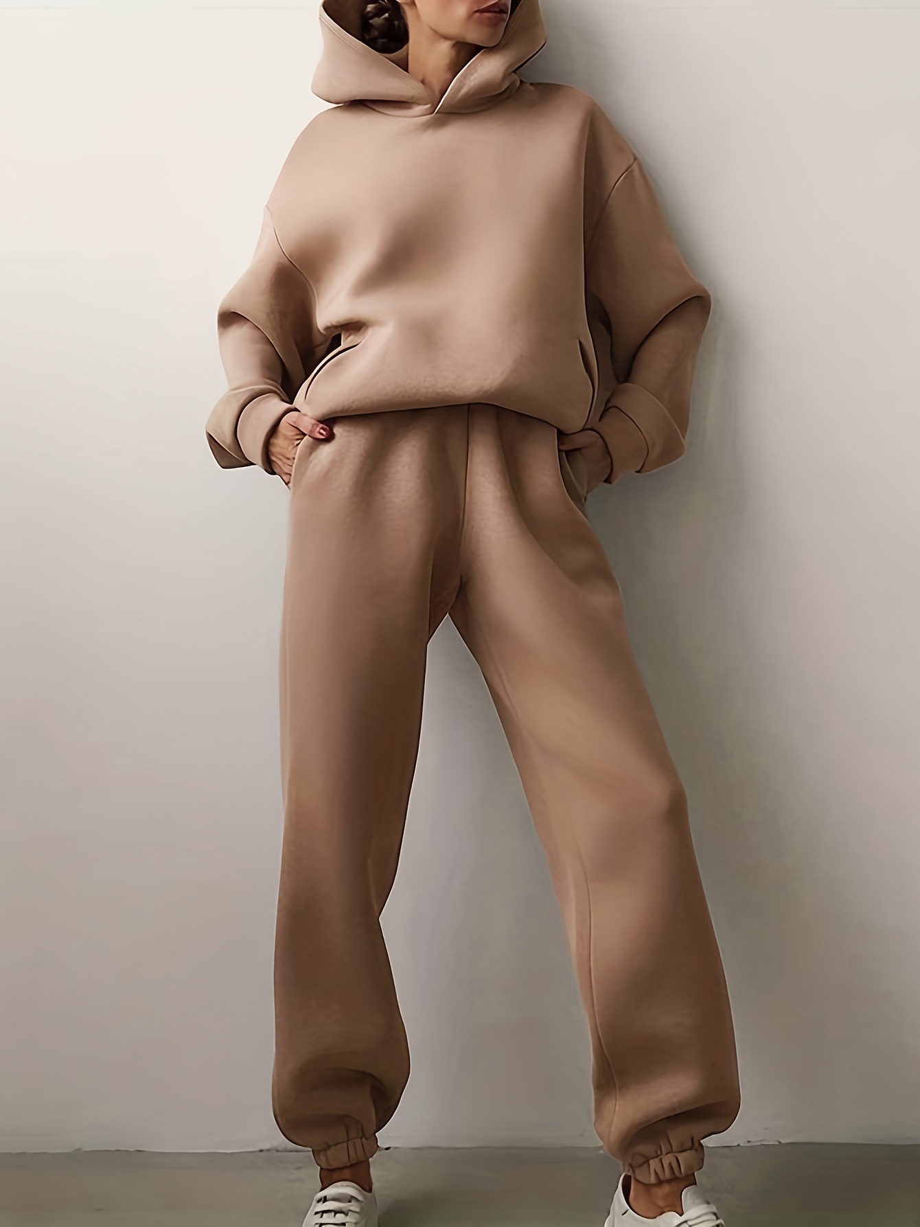 Women's Casual 2 Pieces Sets Drop Shoulder Crop Hoodie & Sweatpants Outfits  : : Clothing, Shoes & Accessories