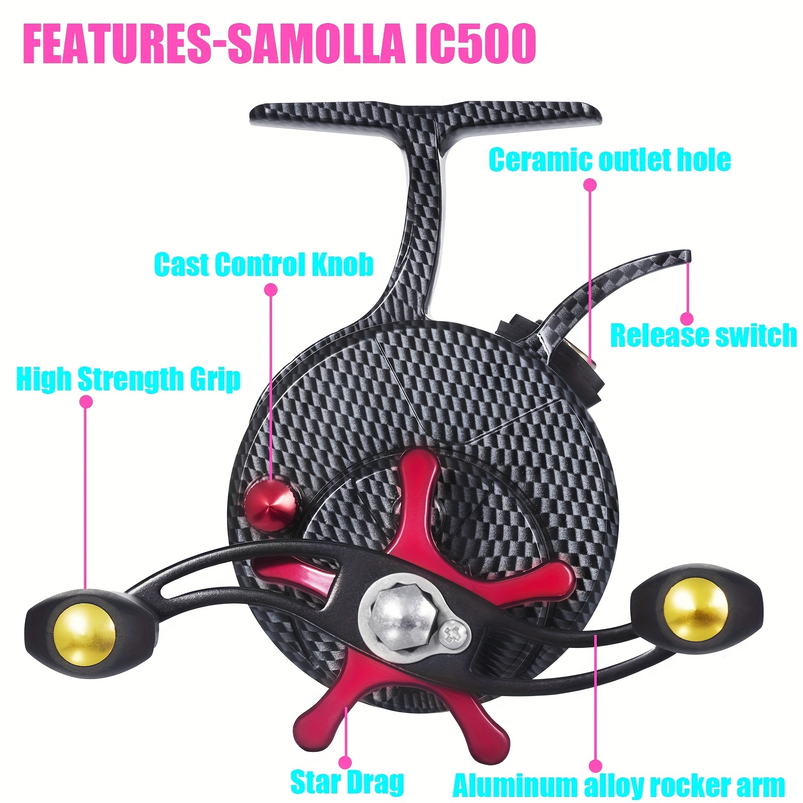 Samolla Winter Ice Fishing Reel 3.5:1 Gear Ratio Ultra - Temu