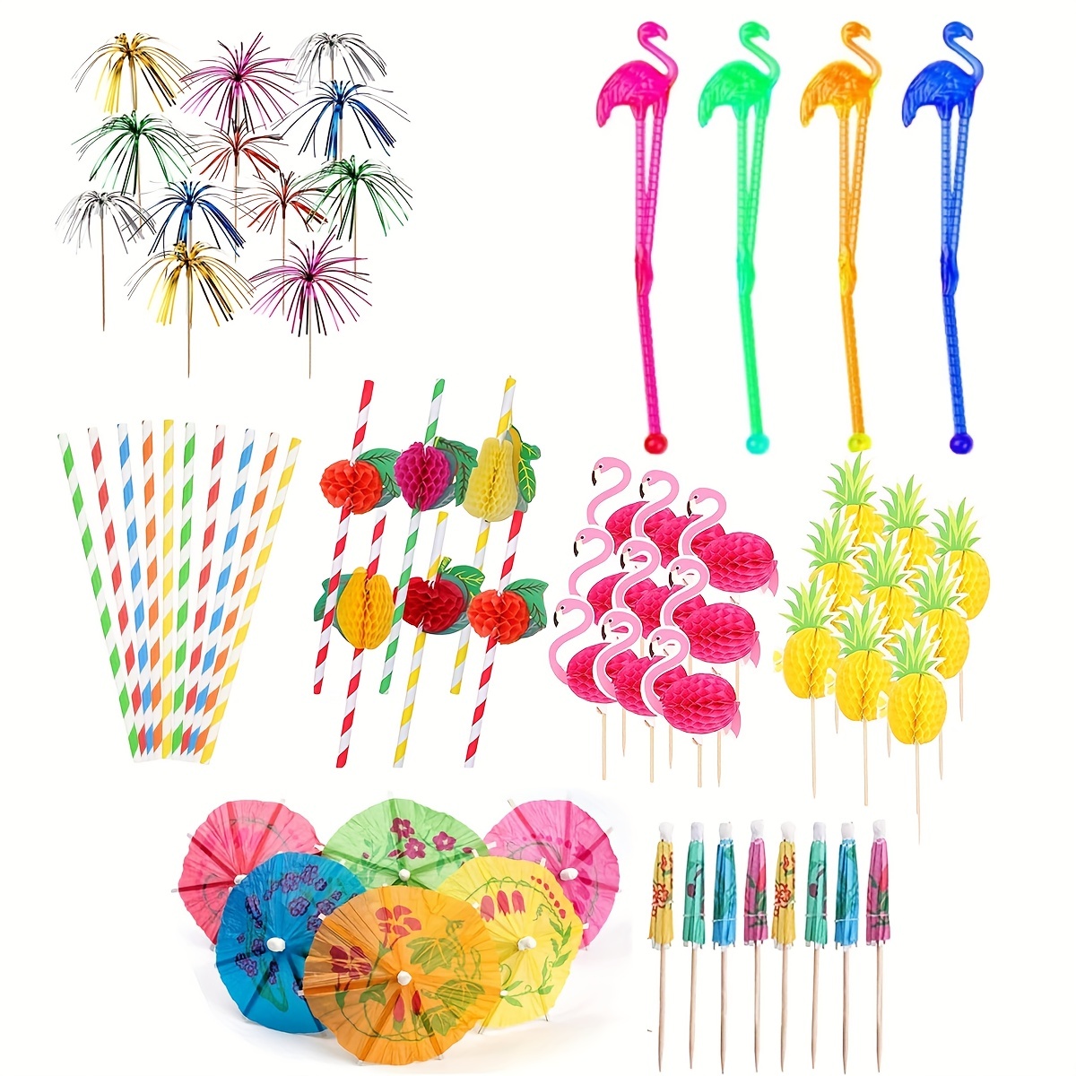 80Pcs Plastic Sticks Cocktail Swizzle Stirrer Mixing Drink Stirrers  Reusable Coffee Beverage Tea Muddler Rod Milk