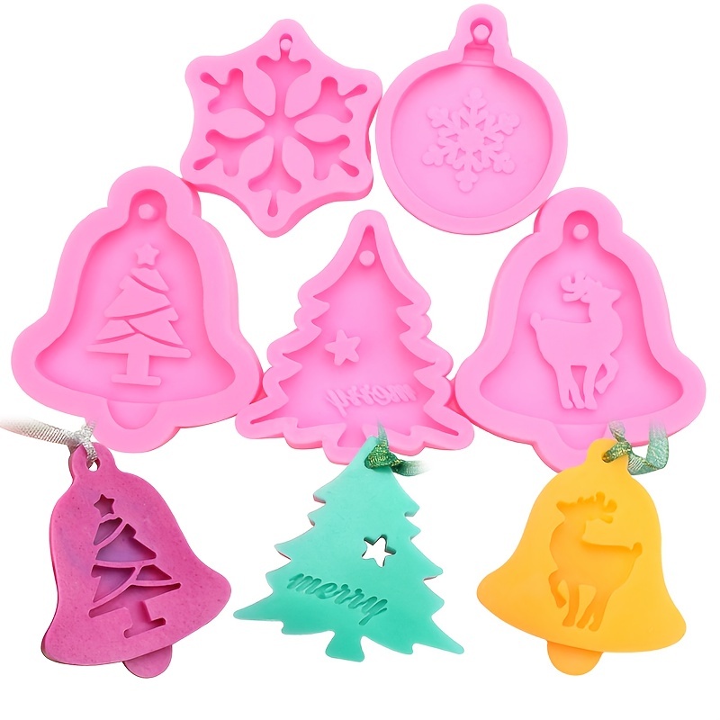 Silicone Baking Dog Biscuit Mold Mini Heart Shape Christmas Tree
