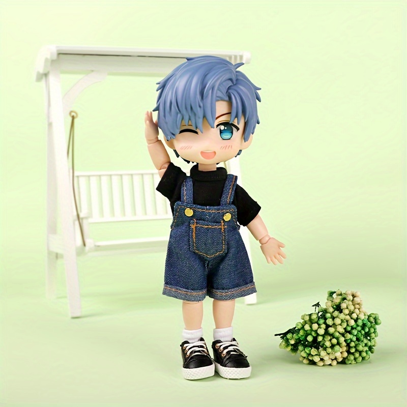 1/12 BJD Doll Short-sleeved Overalls Suit excluding Dolls/Shoes