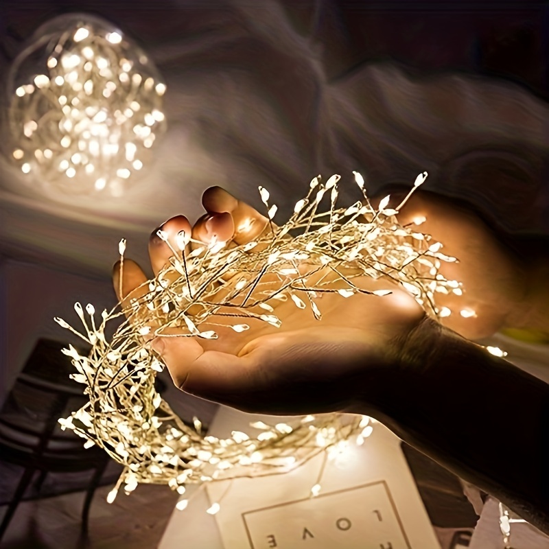 Outdoor Led Leather Wire String Lights Usb Plug Remote - Temu