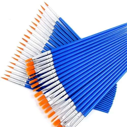 50 Pcs Paint Brushes , Small Paint Brushes Bulk For Detail Painting High  Quality
