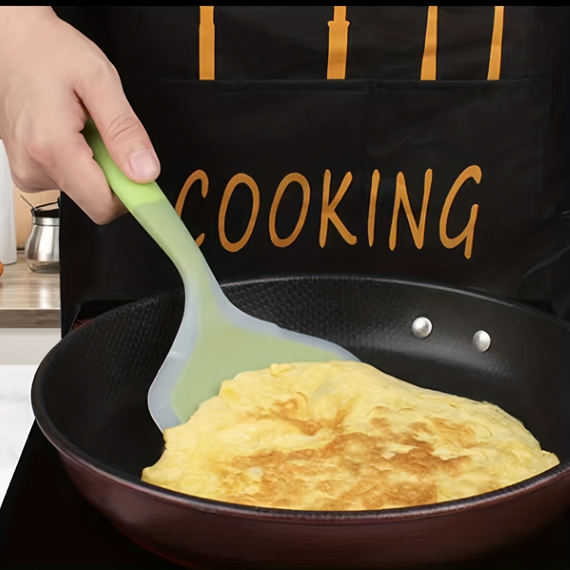 This silicone spatula makes the perfect omelet every time