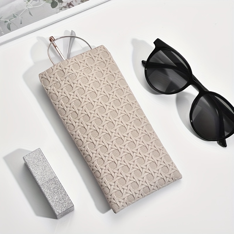 PU Leather Eyewear Pouch Cases Cute Korean Style Scratch-proof Sunglasses  Bag