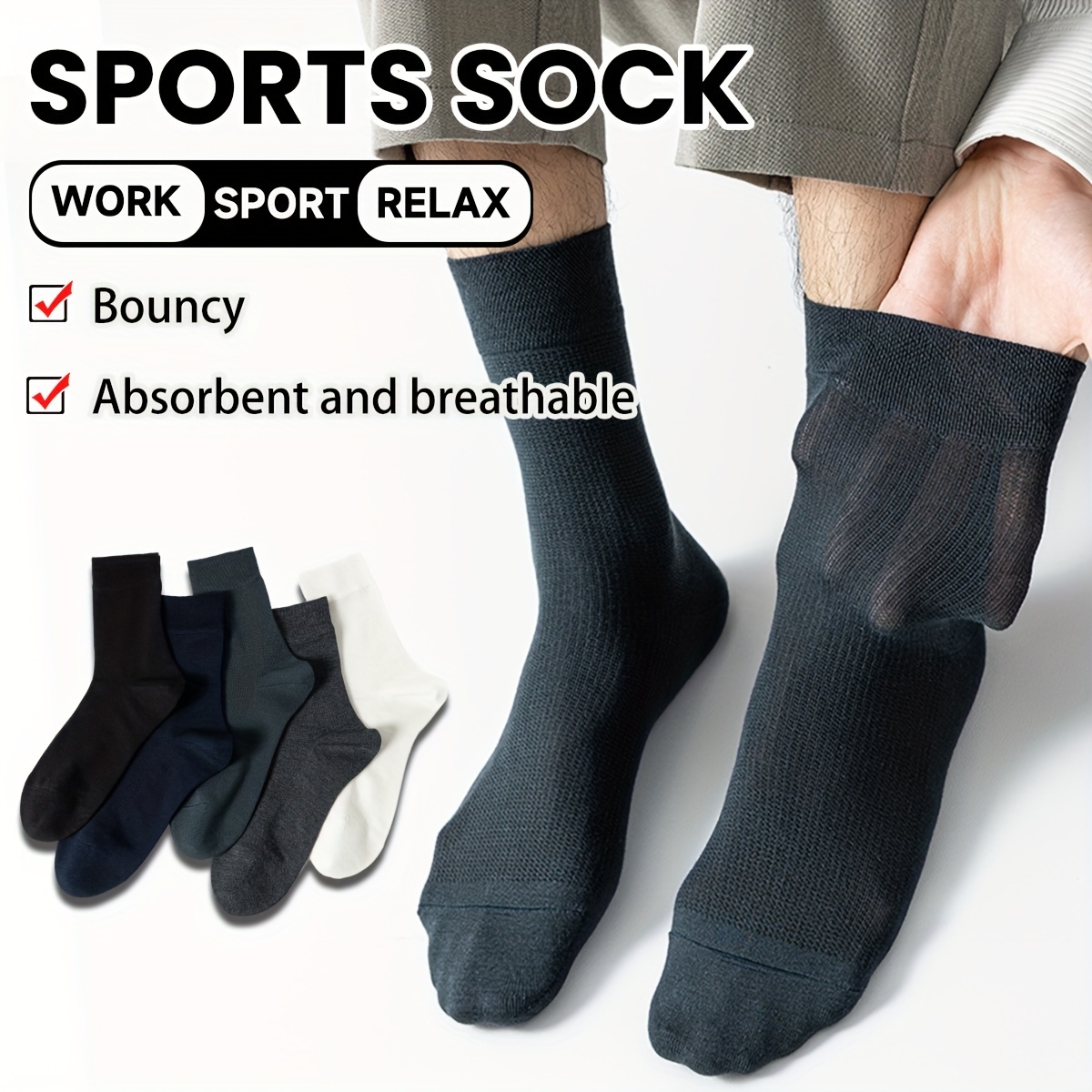 Men Sports, Athletic, Walking & Running Socks